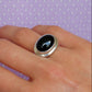 Joseph Esposito Black Onyx Ring, 925 Sterling Silver