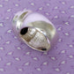 Joseph Esposito Black Onyx Ring, 925 Sterling Silver