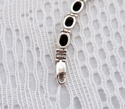 Black Onyx Tennis Bracelet