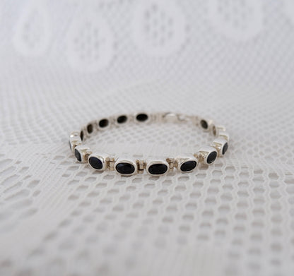 Black Onyx Tennis Bracelet