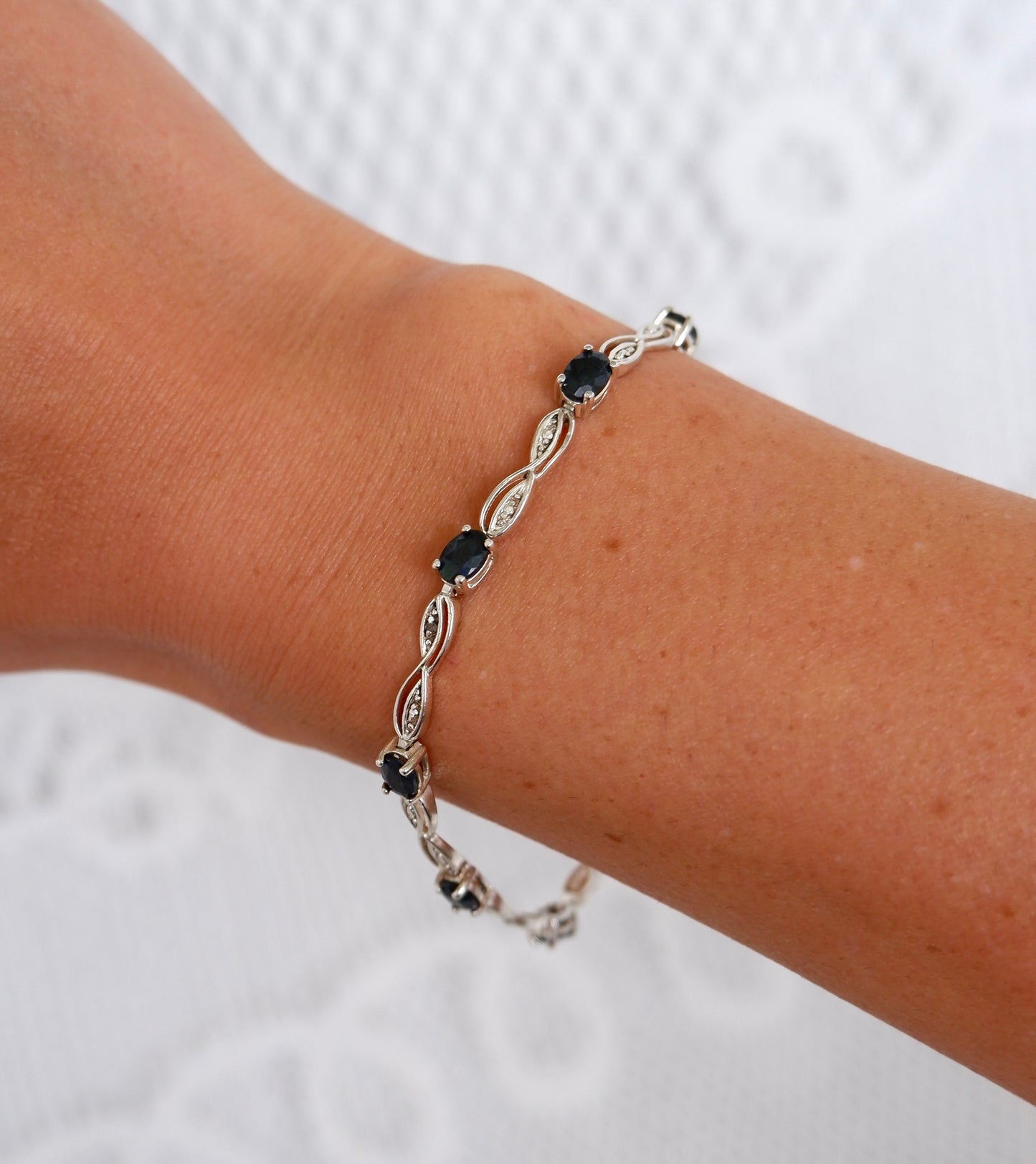 Oval Cut Sapphire Bracelet
