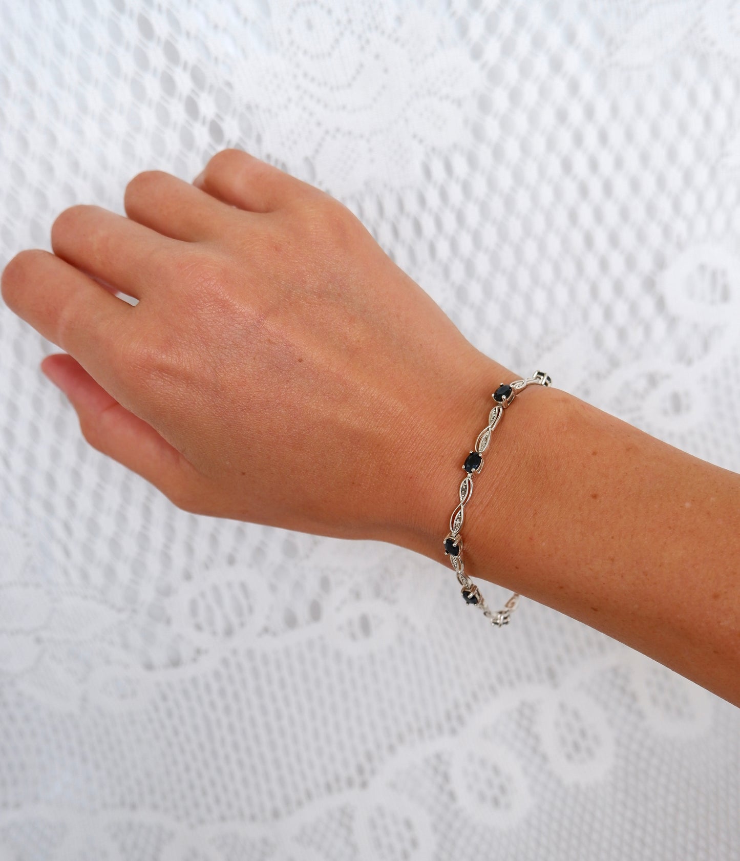 Oval Cut Sapphire Bracelet