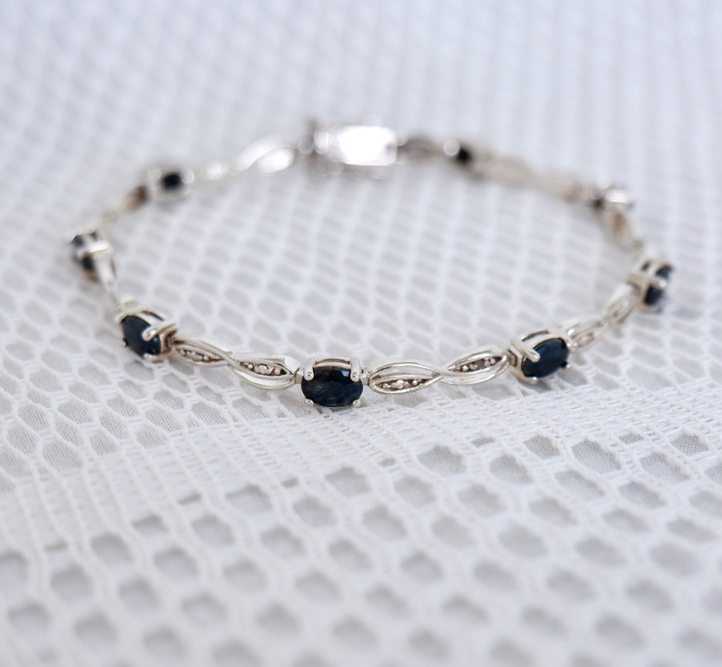 Oval Cut Sapphire Bracelet