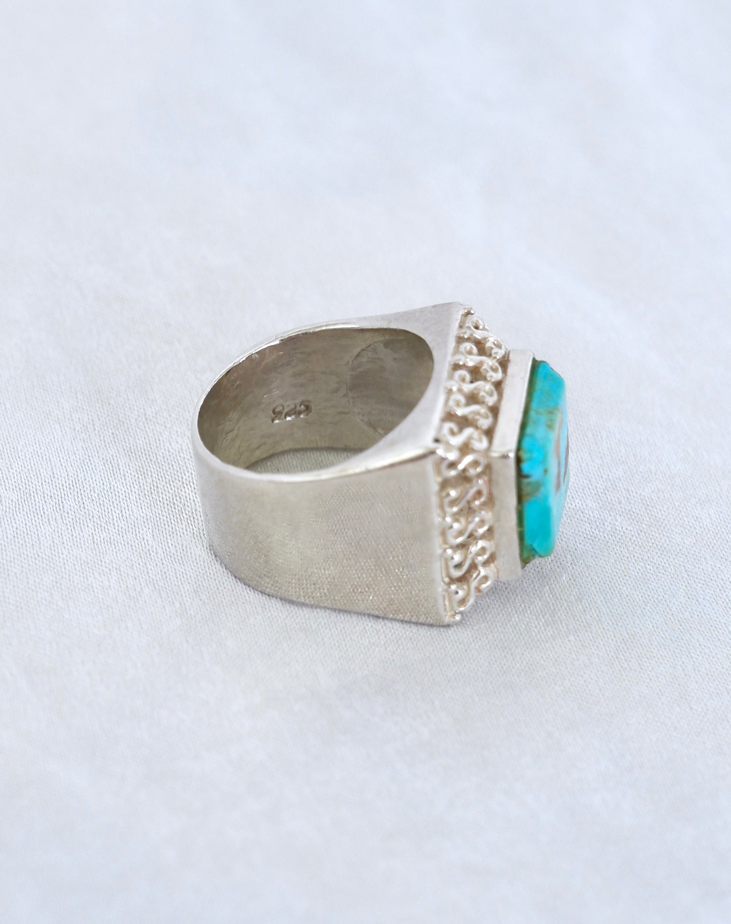 Chunky Blue Turquoise Ring