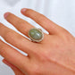 Ornate Oval Jade Ring