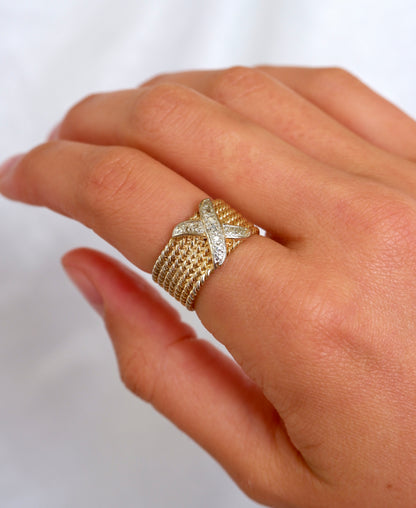 Two Tone X Ring