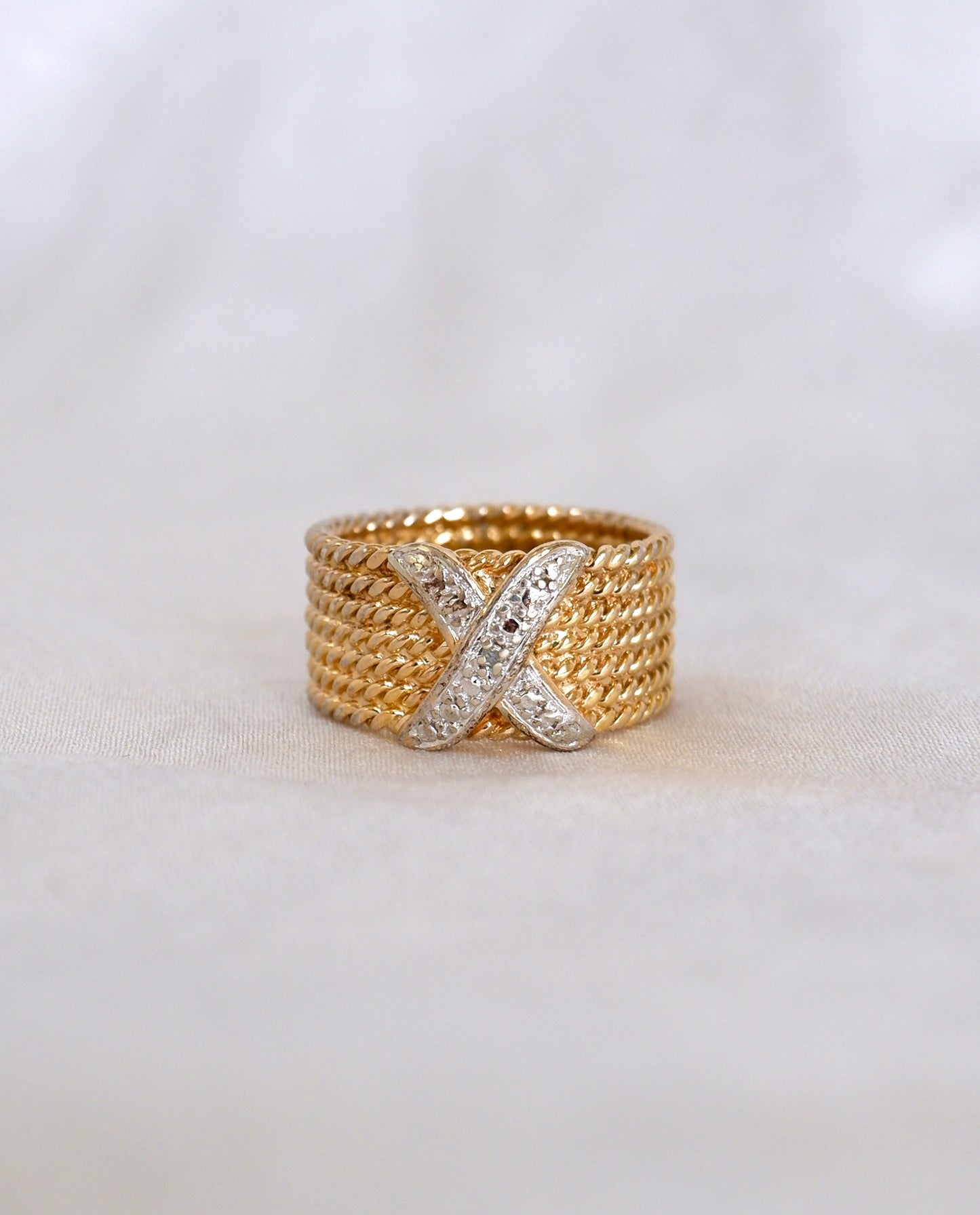 Two Tone X Ring