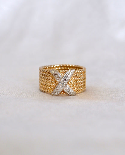 Two Tone X Ring