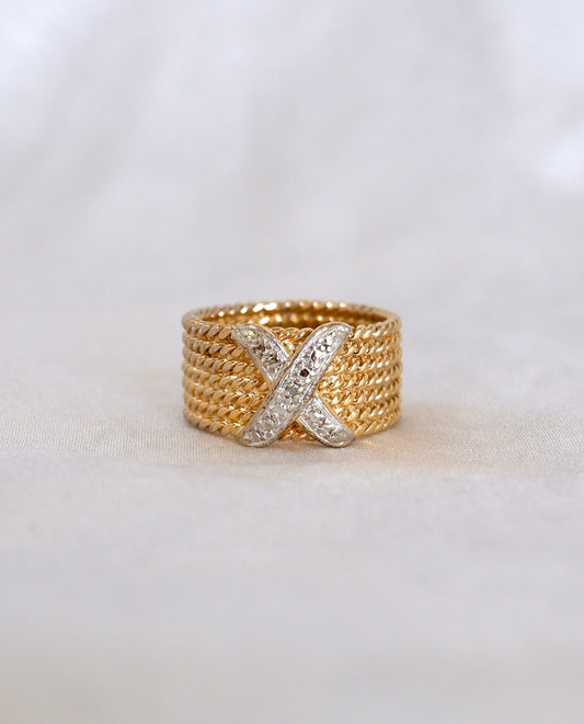 Two Tone X Ring