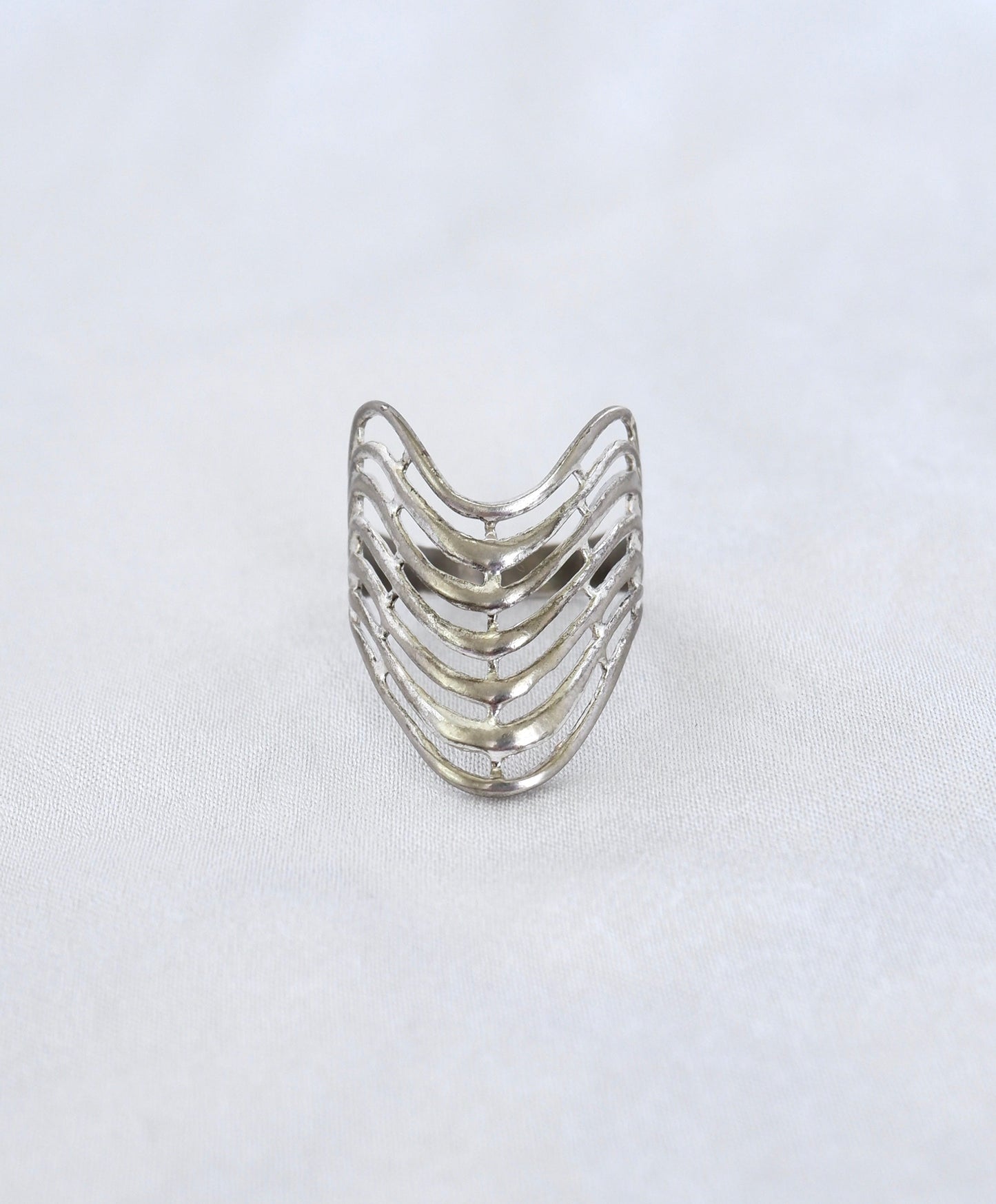 Southwestern Wave Saddle Ring