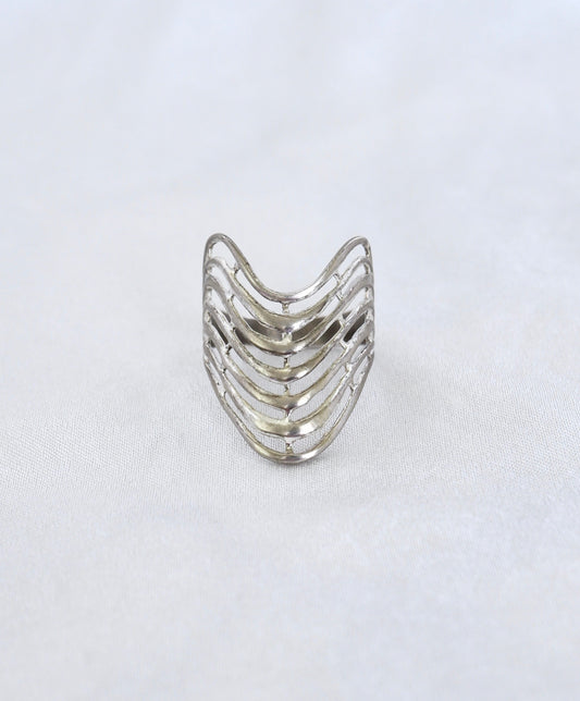 Southwestern Wave Saddle Ring
