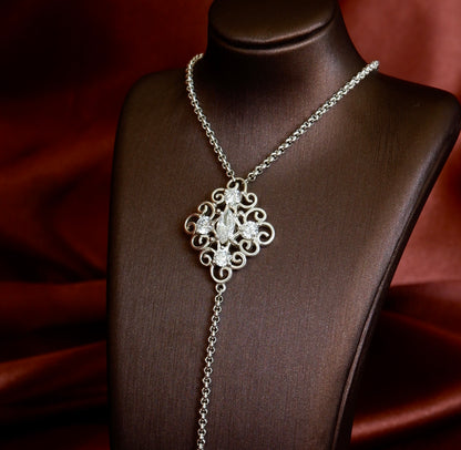 Reworked Vintage Pendant Lariat