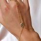 14K Gold Filled Rosary Inspired Hand Chain