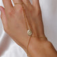 14K Gold Filled Rosary Inspired Hand Chain