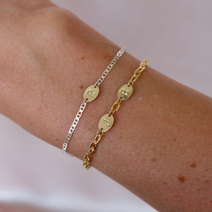 Custom Initial Chain Bracelet