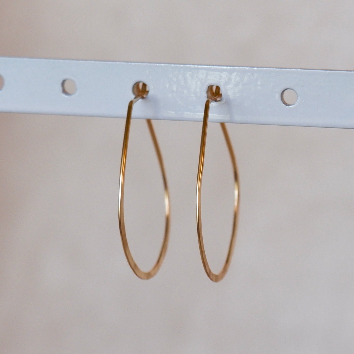 Hammered Hoop Earrings