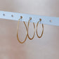 Hammered Hoop Earrings