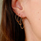 Hammered Hoop Earrings