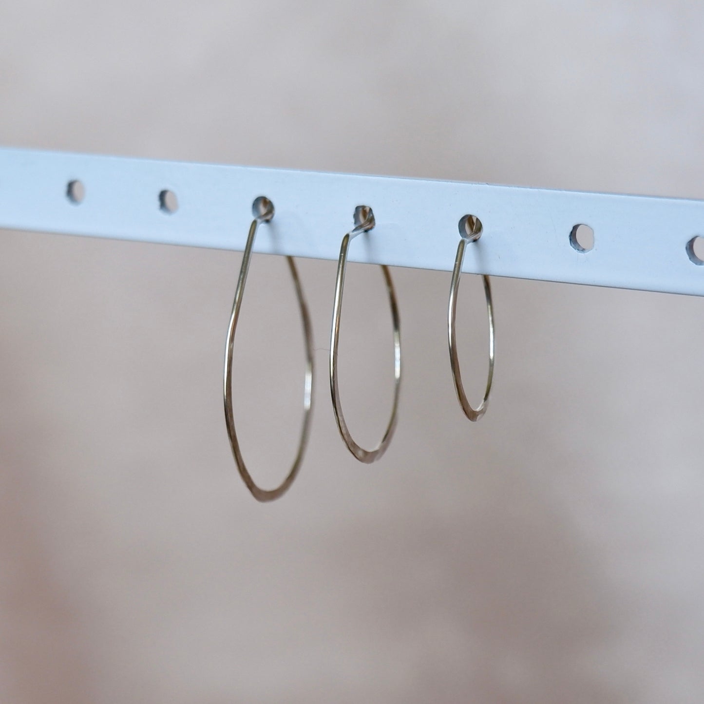 Hammered Hoop Earrings