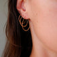 Hammered Hoop Earrings