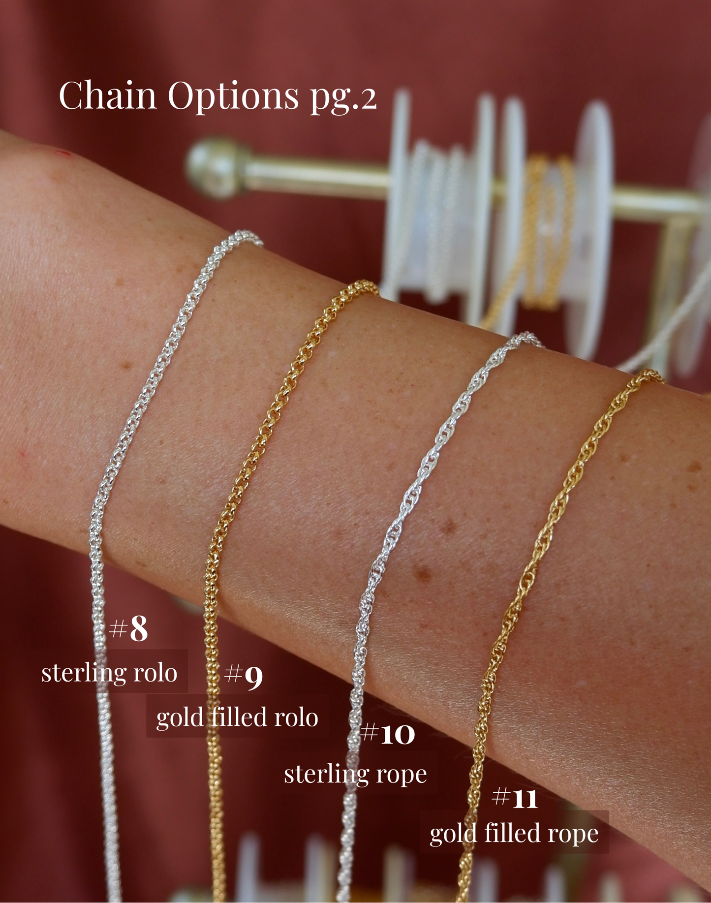 Custom Gemstone Hand Chain