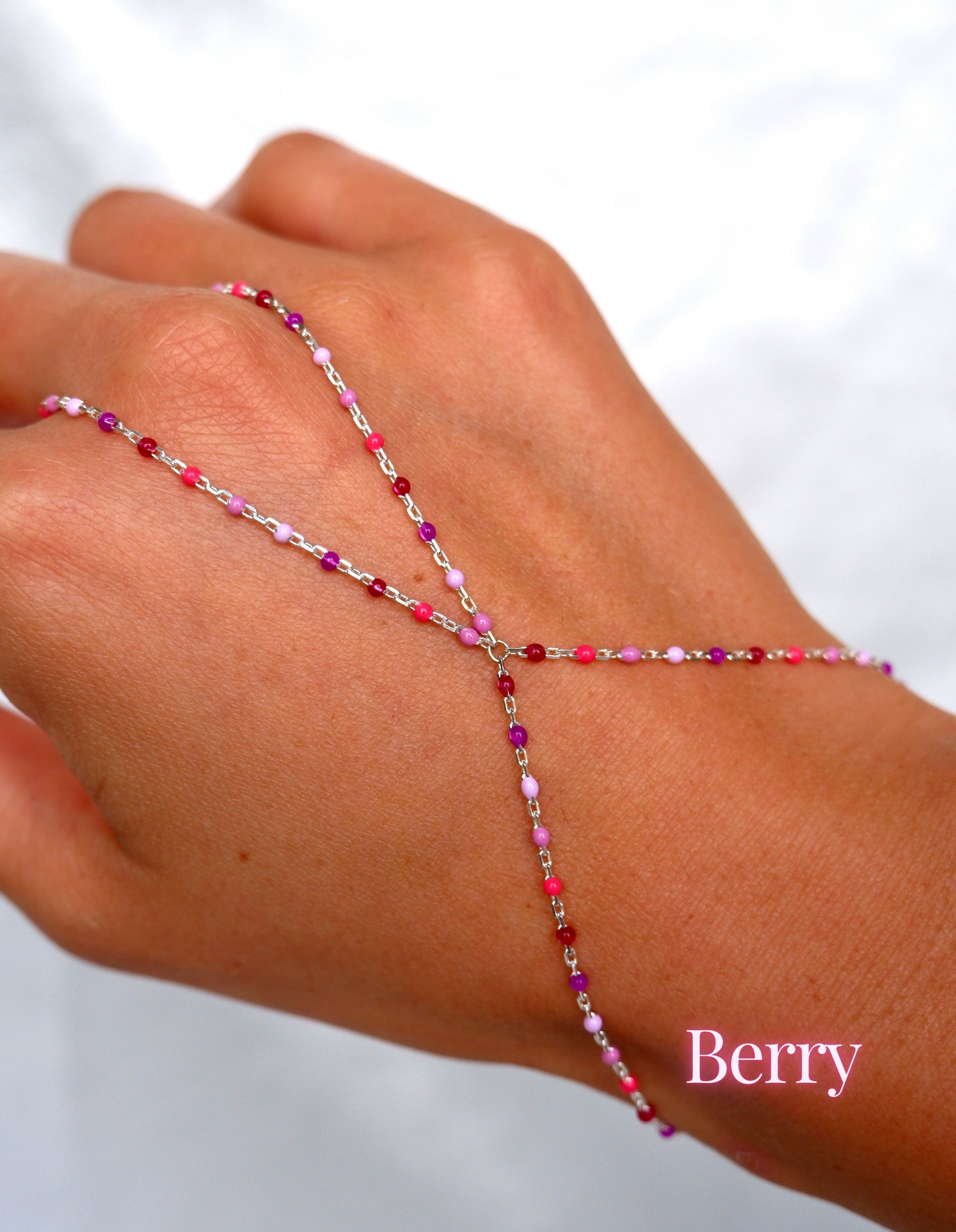 Colorful Enamel Hand Chain