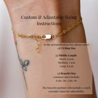 Custom Fitted Hand Chain