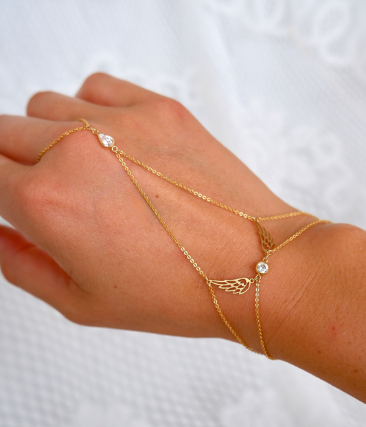 Angel Wing Hand Chain