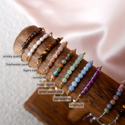 Adjustable Gemstone Bracelet
