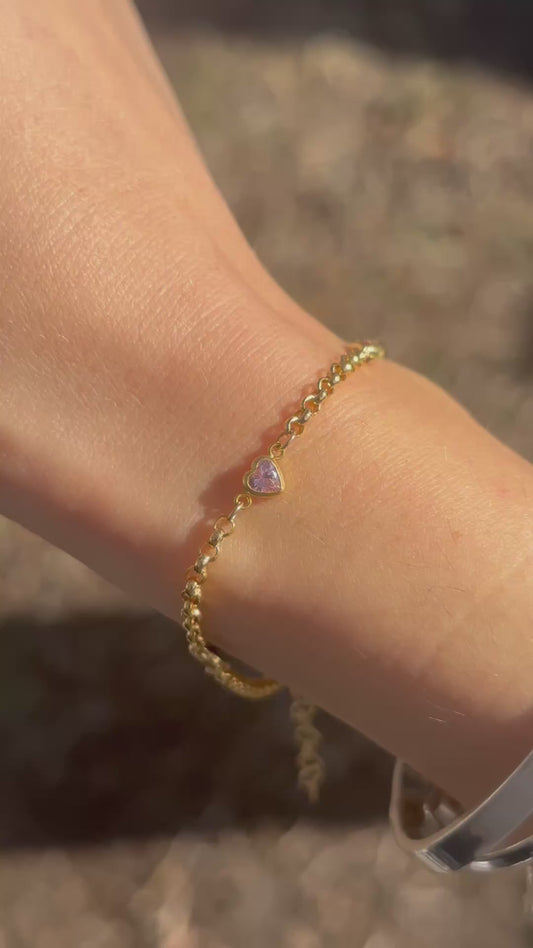 Gold Filled Heart Bracelet