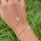 14K Gold Filled Rosary Inspired Hand Chain