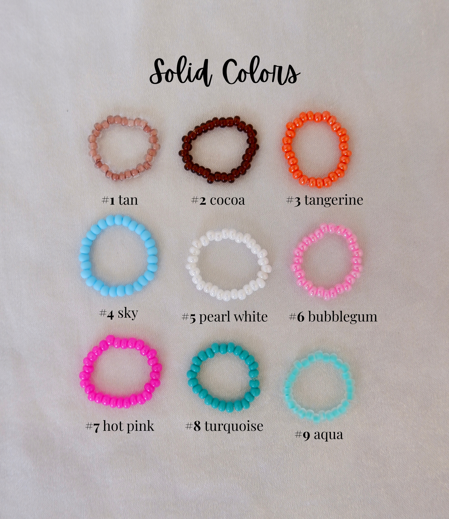 Colorful Beaded Stretch Ring