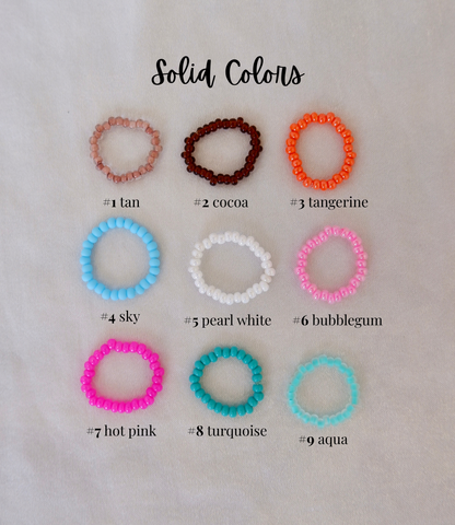 Colorful Beaded Stretch Ring