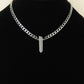 Quartz Crystal Point Chain Necklace