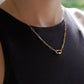 Paperclip Chain Carabiner Necklace