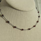 90s Style Garnet Choker Necklac