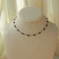 90s Style Garnet Choker Necklac