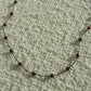 90s Style Garnet Choker Necklac